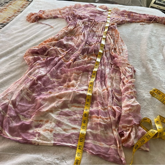 Young Fabulous & Broke Dresses Prairie Dress In Peach Bamboo Wash - Picture 12 of 12